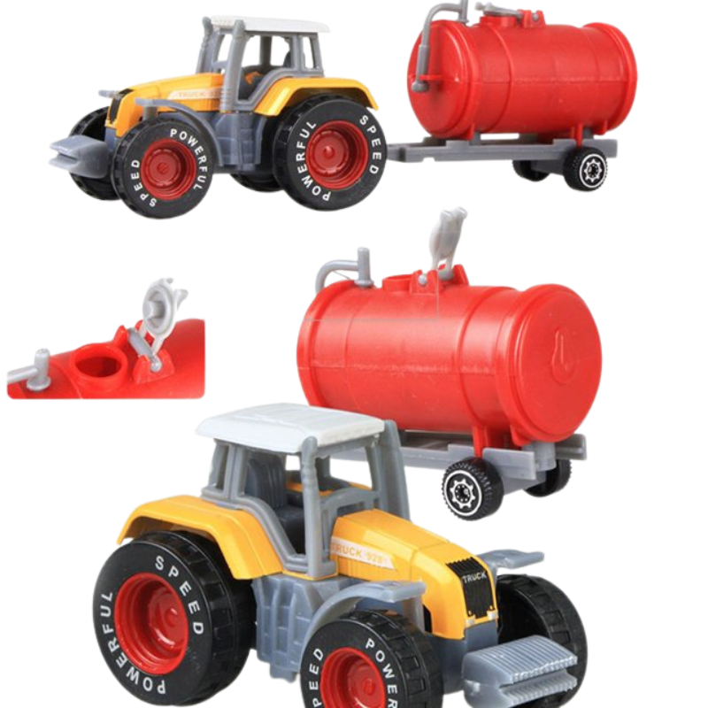 Treasure Corner Tractor with Tanker Trailer Toy for Kids