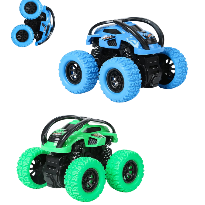 Treasure Corner 360° Flip Stunt Monster Truck Toy Set (2-Pack)