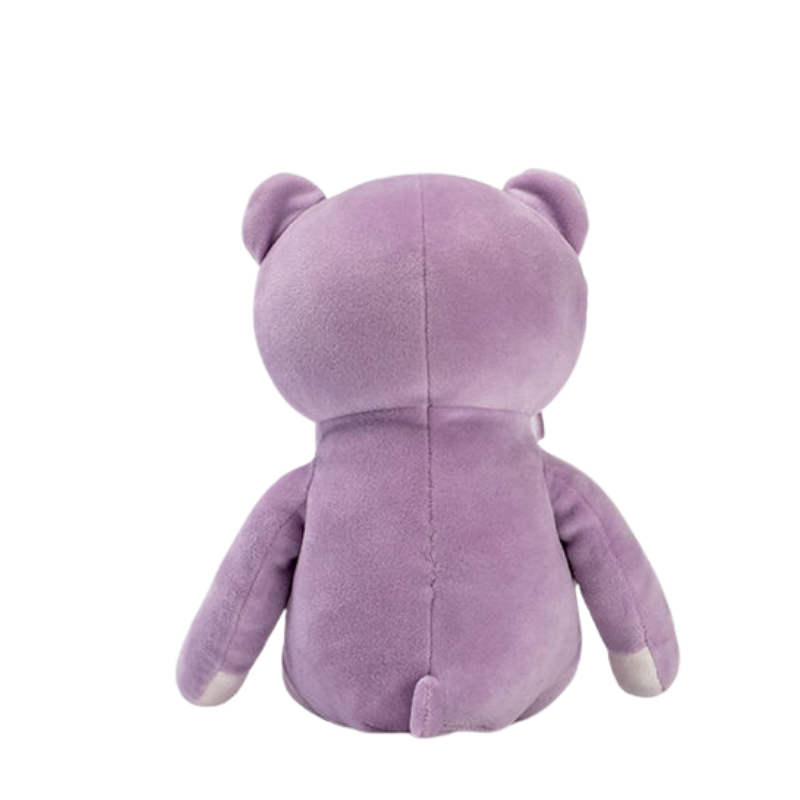 Treasure Corner Purple Plush Teddy Bear with Satin Bow
