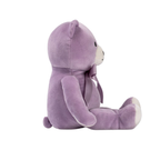 Treasure Corner Purple Plush Teddy Bear with Satin Bow